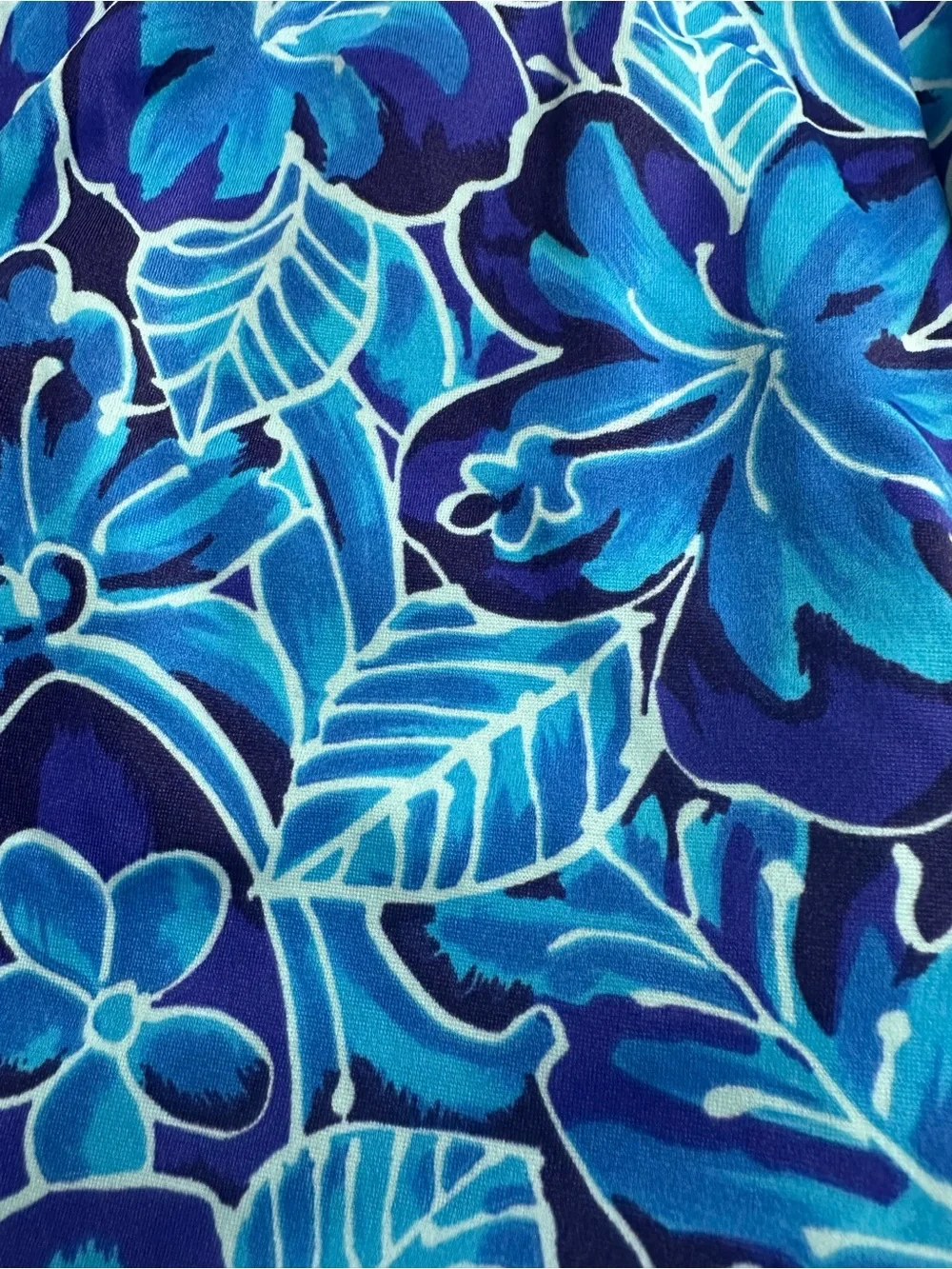 Maxine of Hollywood women’s size 14‎ Blue Floral Tie-Waist Romper